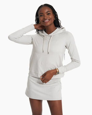 Vuori Womens Halo Essential Hoodie HSW Sawyer Heather