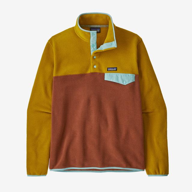 Patagonia Mens Lightweight Synchilla Snap-T Fleece Pullover isu Brown / S