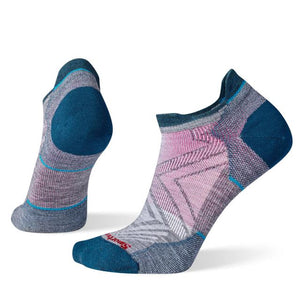 Smartwool Womens Run Zero Cushion Low Ankle Socks 052 Medium Gray