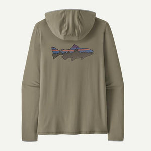 Patagonia Mens Tropic Comfort Natural Graphic Hoody FTRV Fitz Roy Trout: River Rock Green