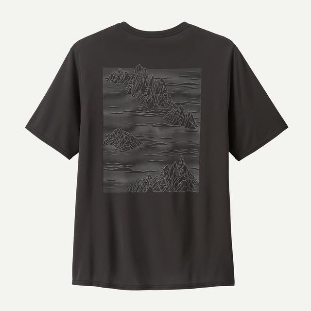 Patagonia Mens Capilene Cool Daily Graphic Shirt SSPB Strataspire: Black