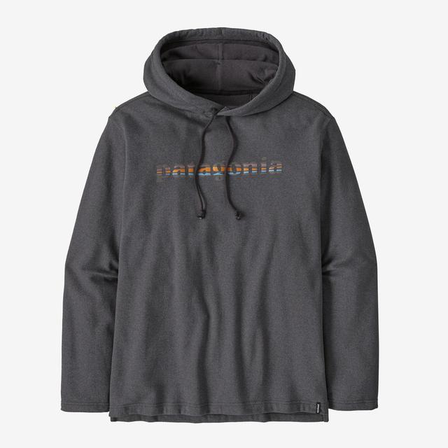 Patagonia M LW '73 Text Logo Wildrise Hoody INBK Ink Black