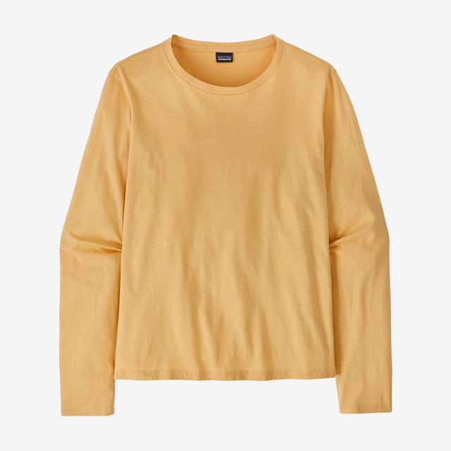 Patagonia W LS Regenerative Organic Certified Cotton Tee BWX Beeswax Tan