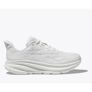 Hoka Womens Clifton 9 - Wide White / White