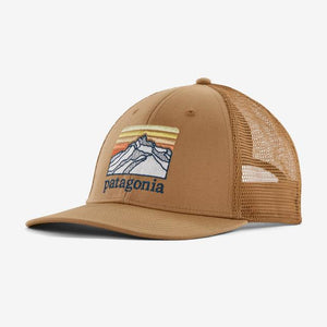Patagonia Line Logo Ridge LoPro Trucker Hat Grayling Brown