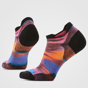 Smartwool Womens Run Targeted Cushion Brushed Print Low Ankle N71 Garden Pink