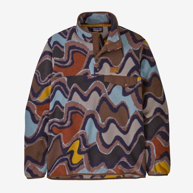 Patagonia Mens Lightweight Synchilla Snap-T Fleece Pullover Currents: Dulse auve / M