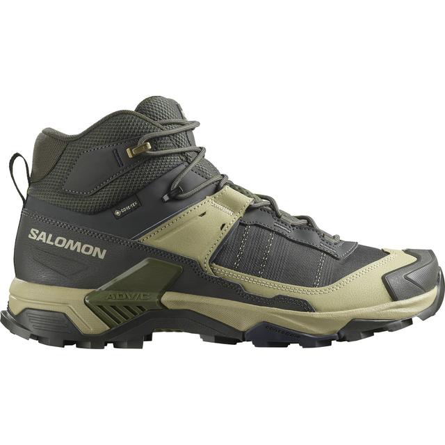 Salomon M X Ultra 5 Mid GTX Peat/Gray Green/Blue Nights