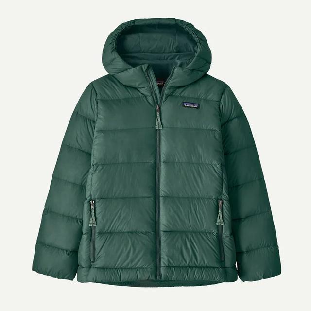Patagonia Kids Hi-Loft Down Sweater Hoody CASG Cascade Green
