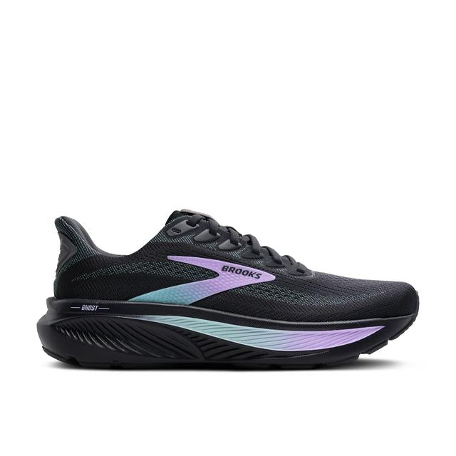Brooks Womens Ghost 17 01 Grey/Clearwater/Purple / 8