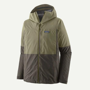 Patagonia Mens Boulder Fork Rain Jacket FGRV Forge Grey w/River Rock Green