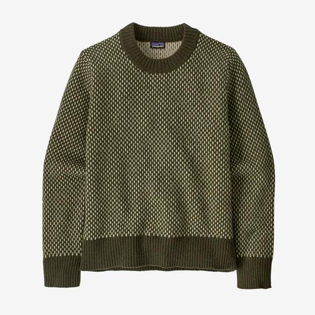 Patagonia Women's Recycled Wool Crewneck Sweater RPNG Ridge: Pine Needle Green
