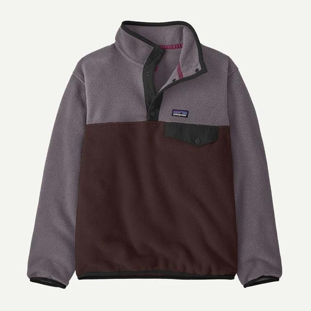 Patagonia Kids Lightweight Synchilla Snap-T Fleece Pullover DNBR Den Brown