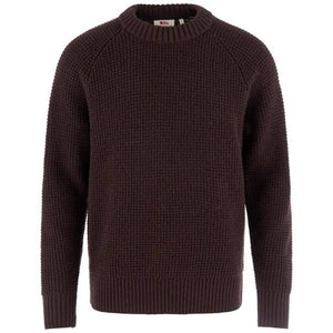 Fjallraven M Övik Waffle Knit 294 Black Oak
