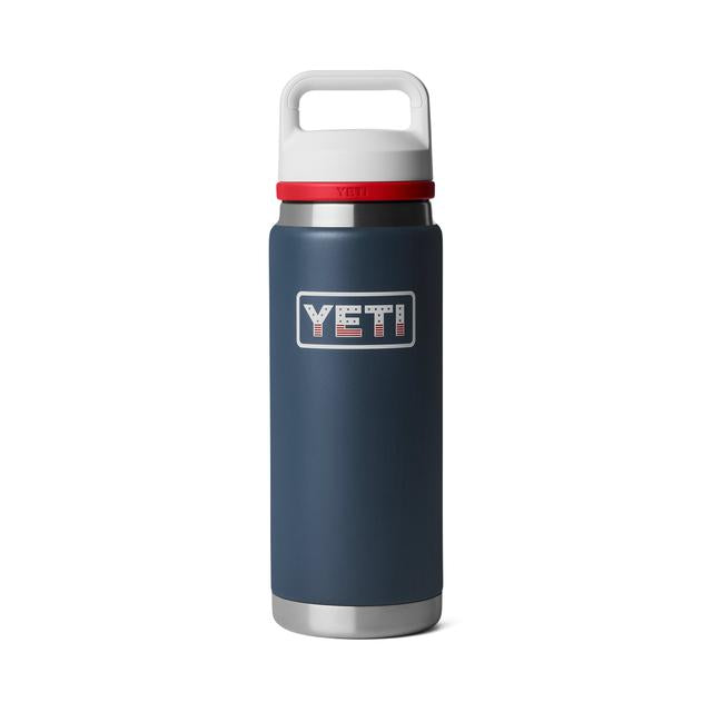 Yeti Rambler 26oz C Bottle Chug - Badge Navy/Rescue Red/White