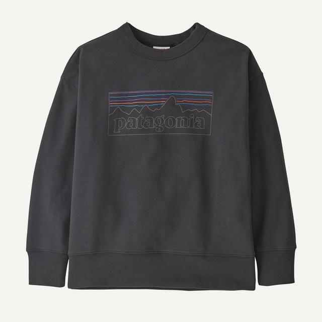 Patagonia Kids Crew Sweatshirt P-6 Outline: Ink Black