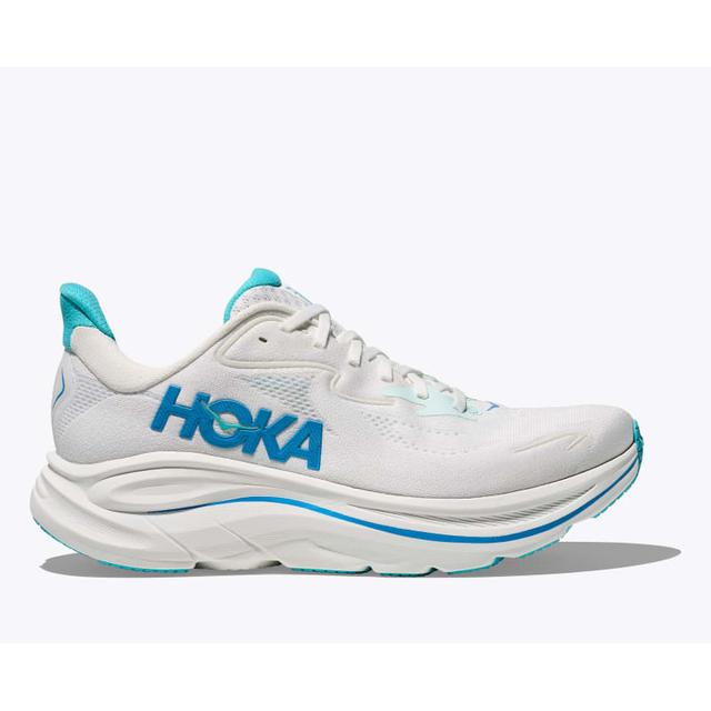 Hoka Mens Clifton 10 WKY White/Skyward Blue