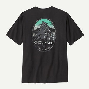 Patagonia Mens Chouinard Crest Pocket Responsibili-Tee Ink Black