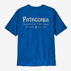 Patagonia Men's Water People Organic Pocket T-Shirt WPEL Water People Banner: Endless Blue