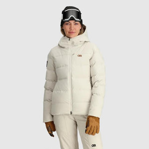 Outdoor Research Womens Snowcrew Down Jacket 3065 Smoky Quartz