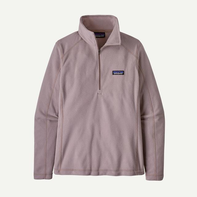 Patagonia Womens Micro D 1/4 Zip STYM Stingray Mauve