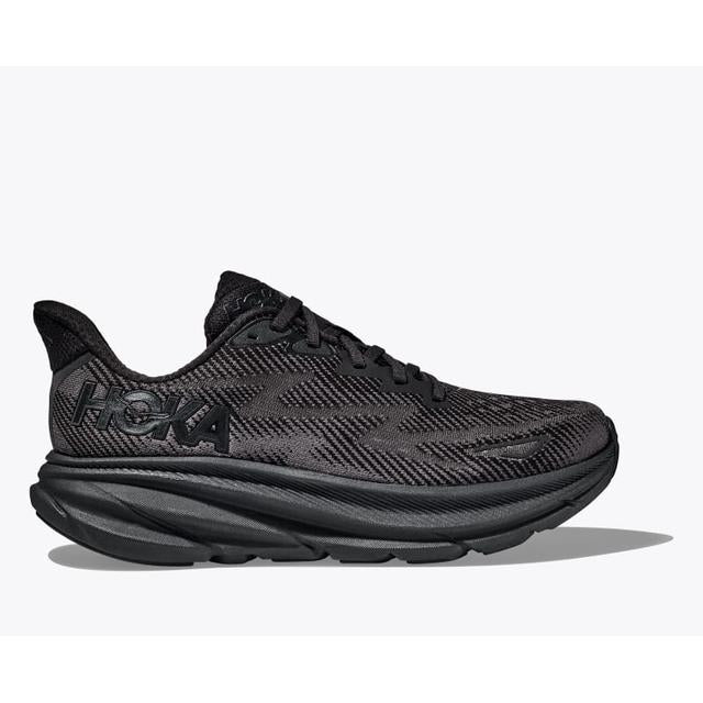 Hoka Mens Clifton 9 Wide BBLC Black/Black