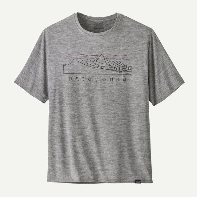 Patagonia Mens Capilene Cool Daily Graphic Shirt TPF Stratapeaks: Feather Grey / S