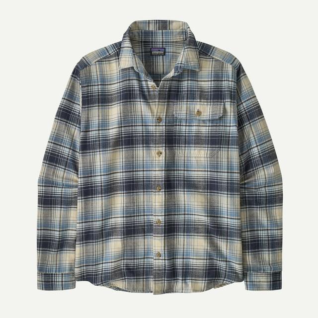 Patagonia Mens Long-Sleeved Lightweight Fjord Flannel Shirt MLT Melting Ombre: Summit Blue / S