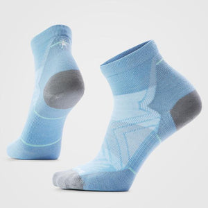 Smartwool Womens Run Zero Cushion Ankle Socks N75 erene Blue / S