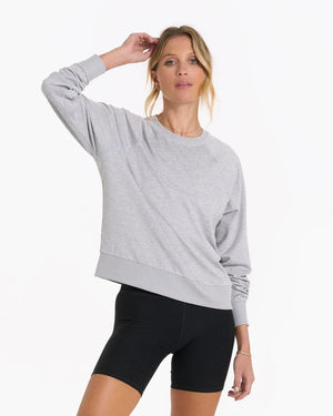 Vuori W LS Halo Crew PHG Pale Grey Heather