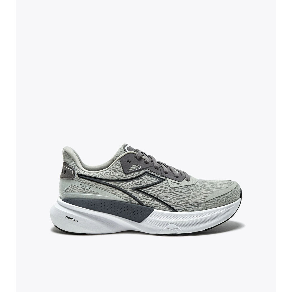 Diadora Mens Nucleo 2 Silver DD/Steel Gray/Black