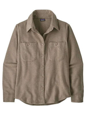 Patagonia Womens Fjord Flannel Shirt WHSE Whole Weave: Seabird Grey