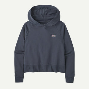 Patagonia Womens Regenerative Organic Certified Cotton Essential Hoody SMDB Smolder Blue