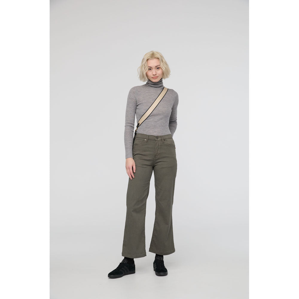 DU/ER Women's Live Free High Rise Wide Leg - 29" Inseam Thyme