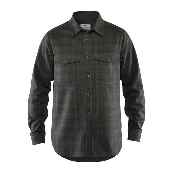 WOOL CHECK SHIRT / BLACK×GRAY 2 bolzano-blackgrey-melange-