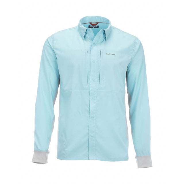 Simms Fishing Men's Intruder BiComp Fishing Shirt Laguna