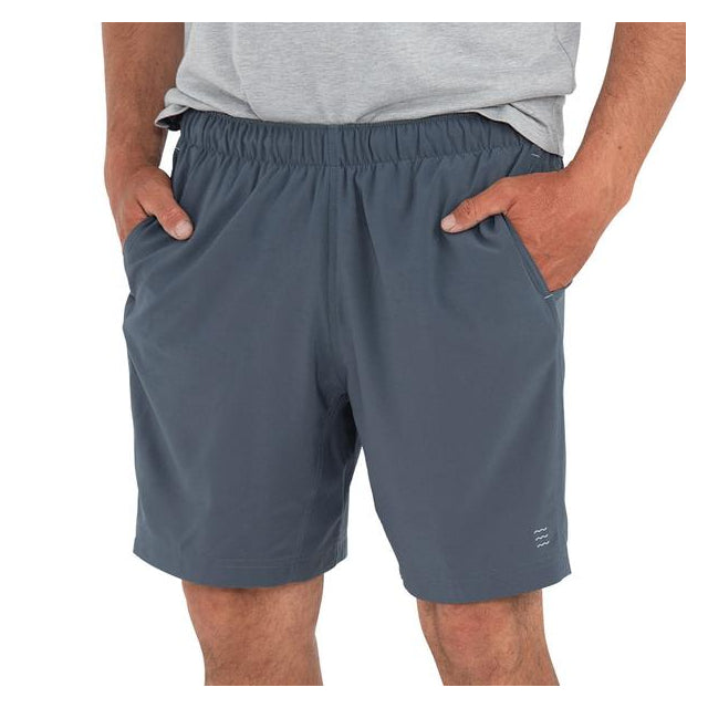 Free Fly Apparel Men's Breeze Short - 8" Blue Dusk II