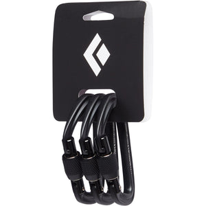 Black Diamond HotForge Screwgate Carabiner 3-Pack Black