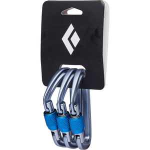 Black Diamond HotForge Screwgate Carabiner 3-Pack Gray