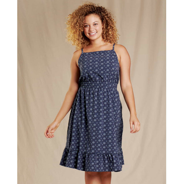 Toad&Co. Women's Sunkissed Bella Dress Nightsky Medium Bandana Print