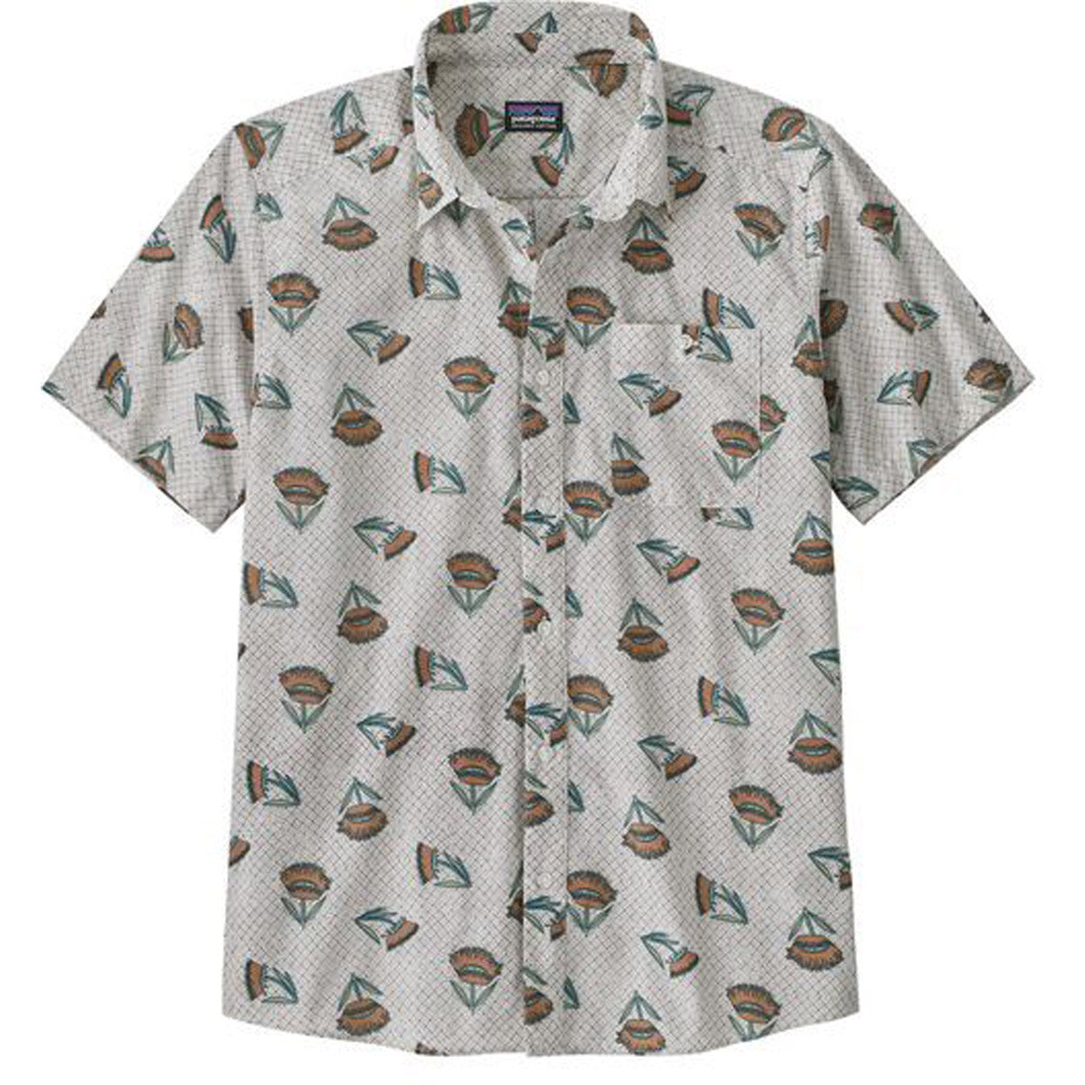 Patagonia Men's Go To Shirt Summer Plant: Wool White
