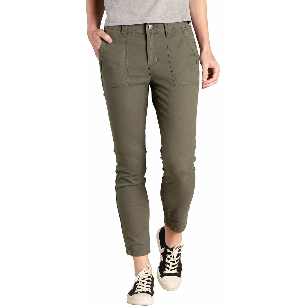 Toad&Co. Women's Earthworks Ankle Pant Beetle