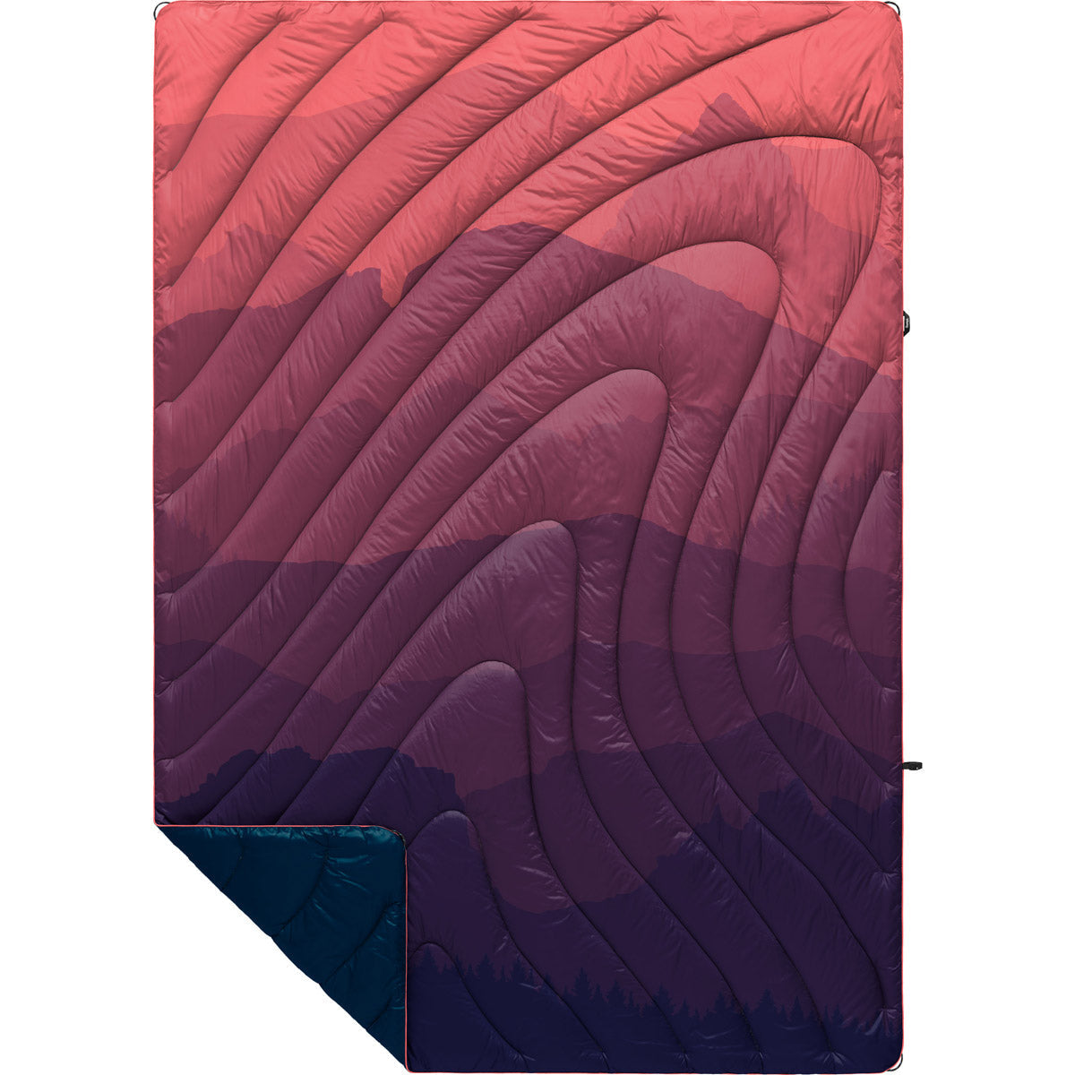 Rumpl Original Puffy Blanket - Printed 1-Person Rocky Mountain Fade