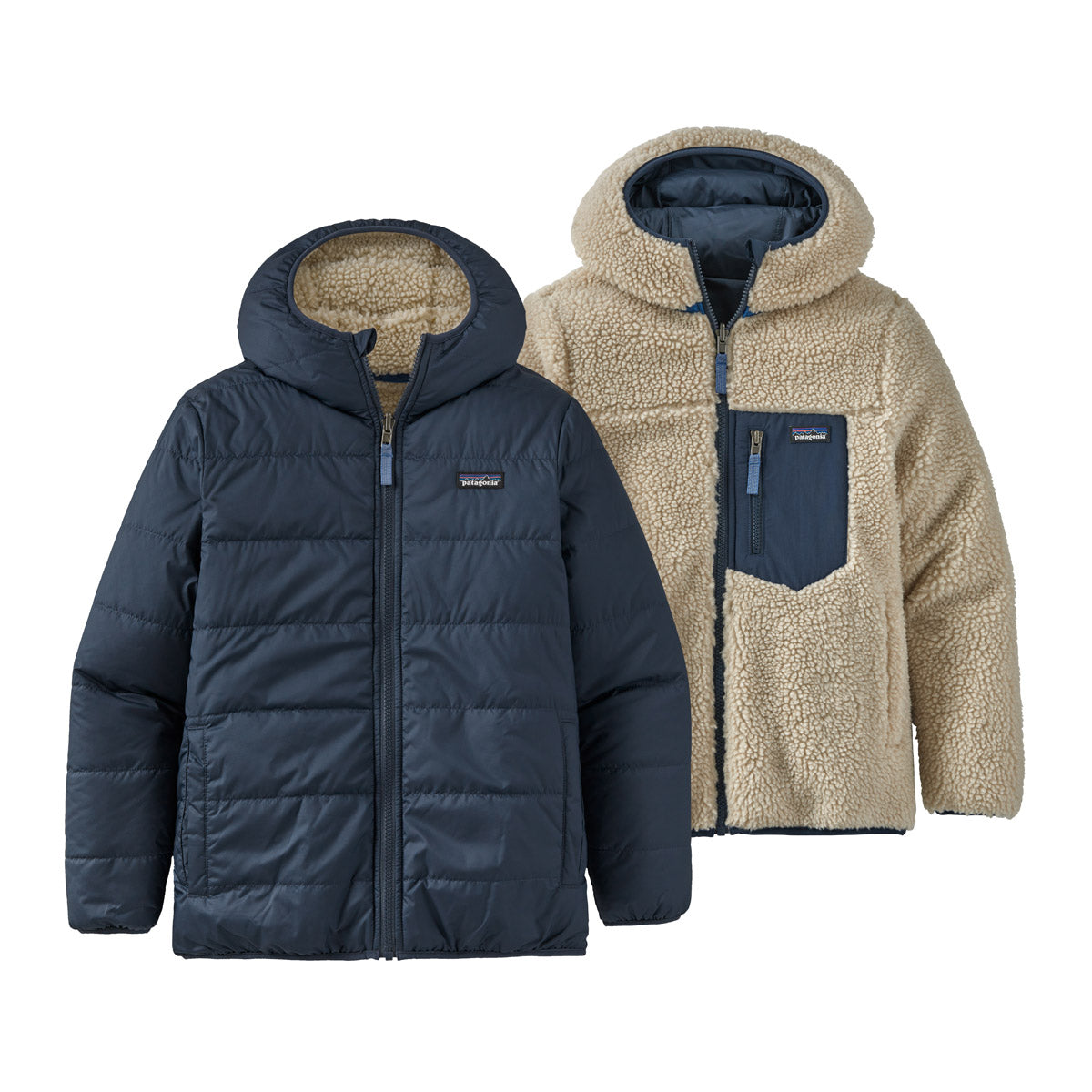 Patagonia Kids' Reversible Ready Freddy Hoody New Navy