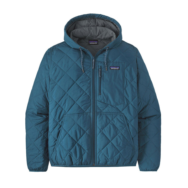 Patagonia men's diamond quilted shop bomber hoody industrial green