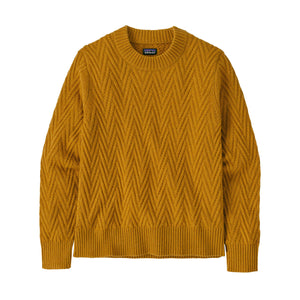 Patagonia Women's Recycled Wool Crewneck Sweater Cabin Gold