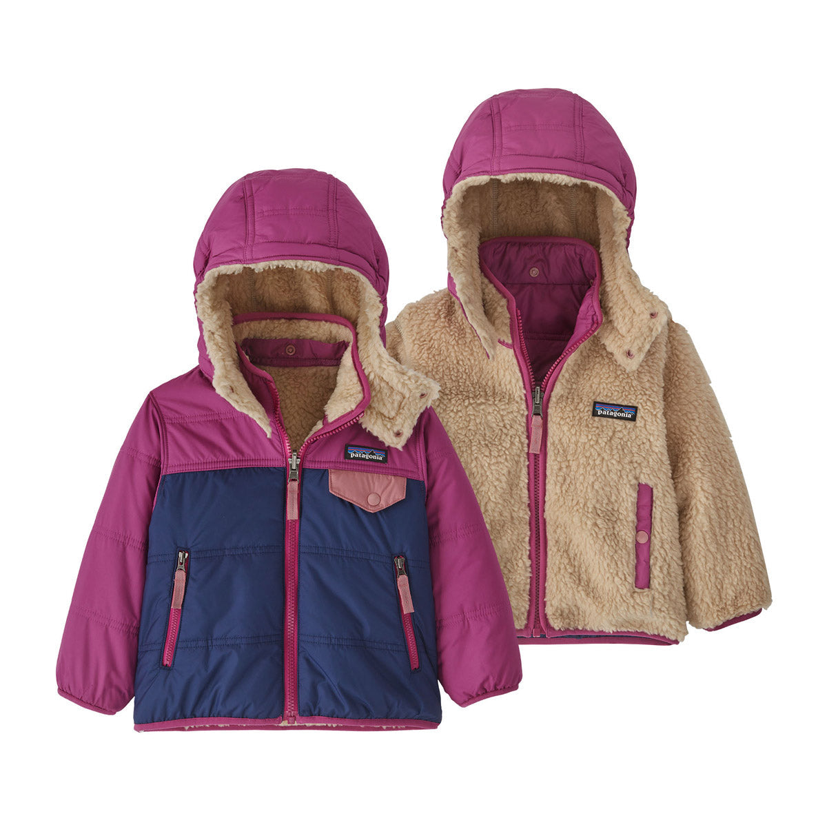 Patagonia Baby Reversible Tribbles Hoody Sound Blue