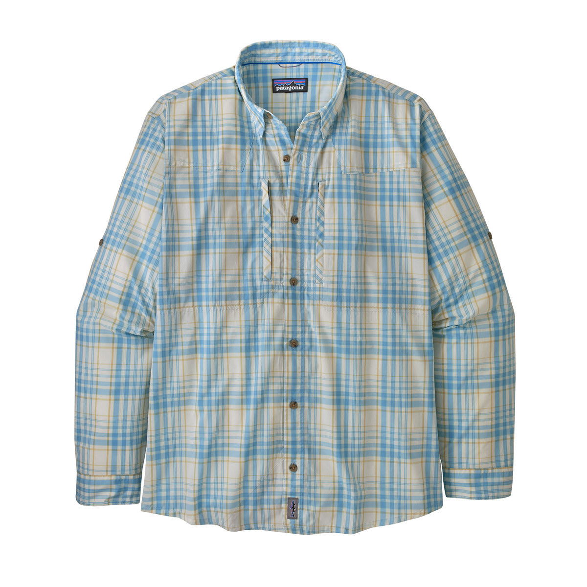 Patagonia Men's Long-Sleeved Sun Stretch Shirt Jetty: Birch White