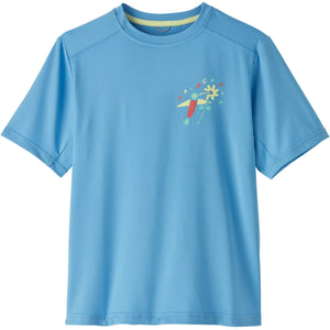Patagonia Kids' Capilene Silkweight T-Shirt Lollipop Petals: Lago Blue