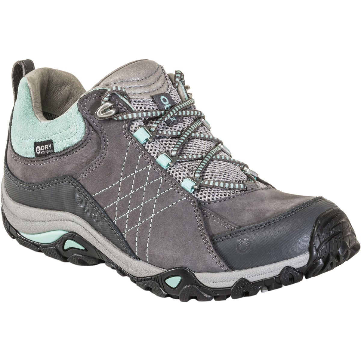 Oboz Women's Sapphire Low Waterproof Charcoal Beach Glass